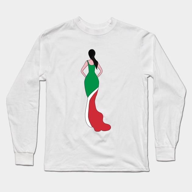 Italy Woman Long Sleeve T-Shirt by DiegoCarvalho